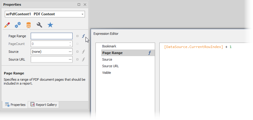 Assign Expression to the Page Range Property