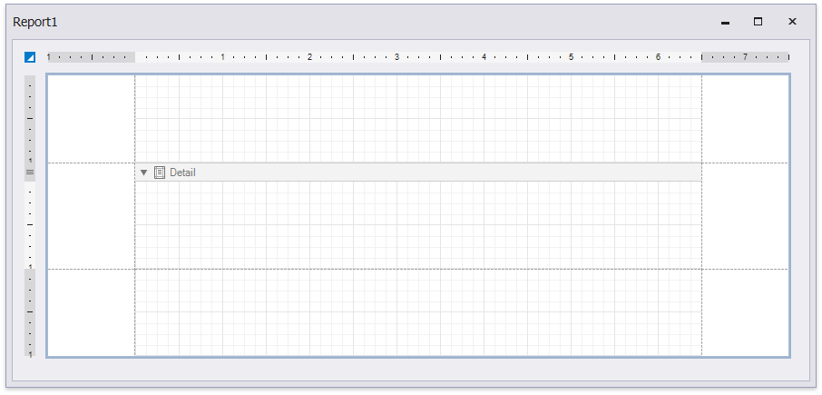 empty-report-default-layout-visual-studio-design-time