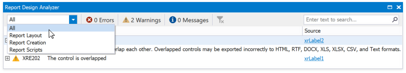 eurd-report-design-analyzer-filter-messages