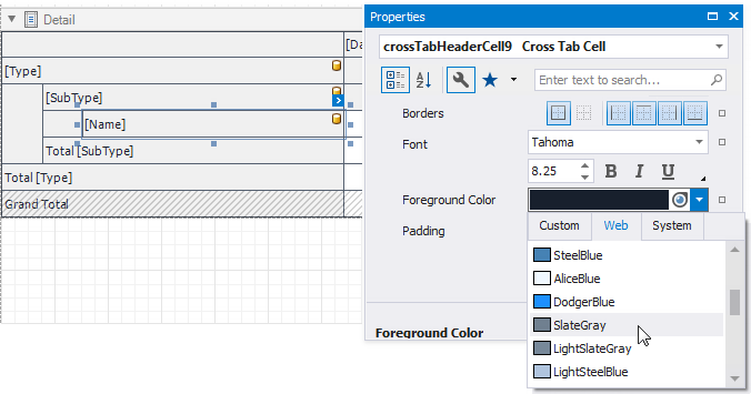 eurd-win-balance-sheet-cell-appearance-settings