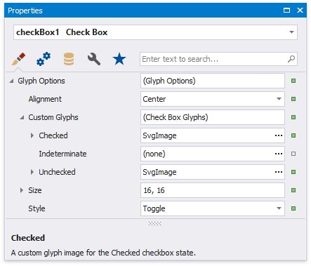 HierarchicalReport-CheckBoxProperties